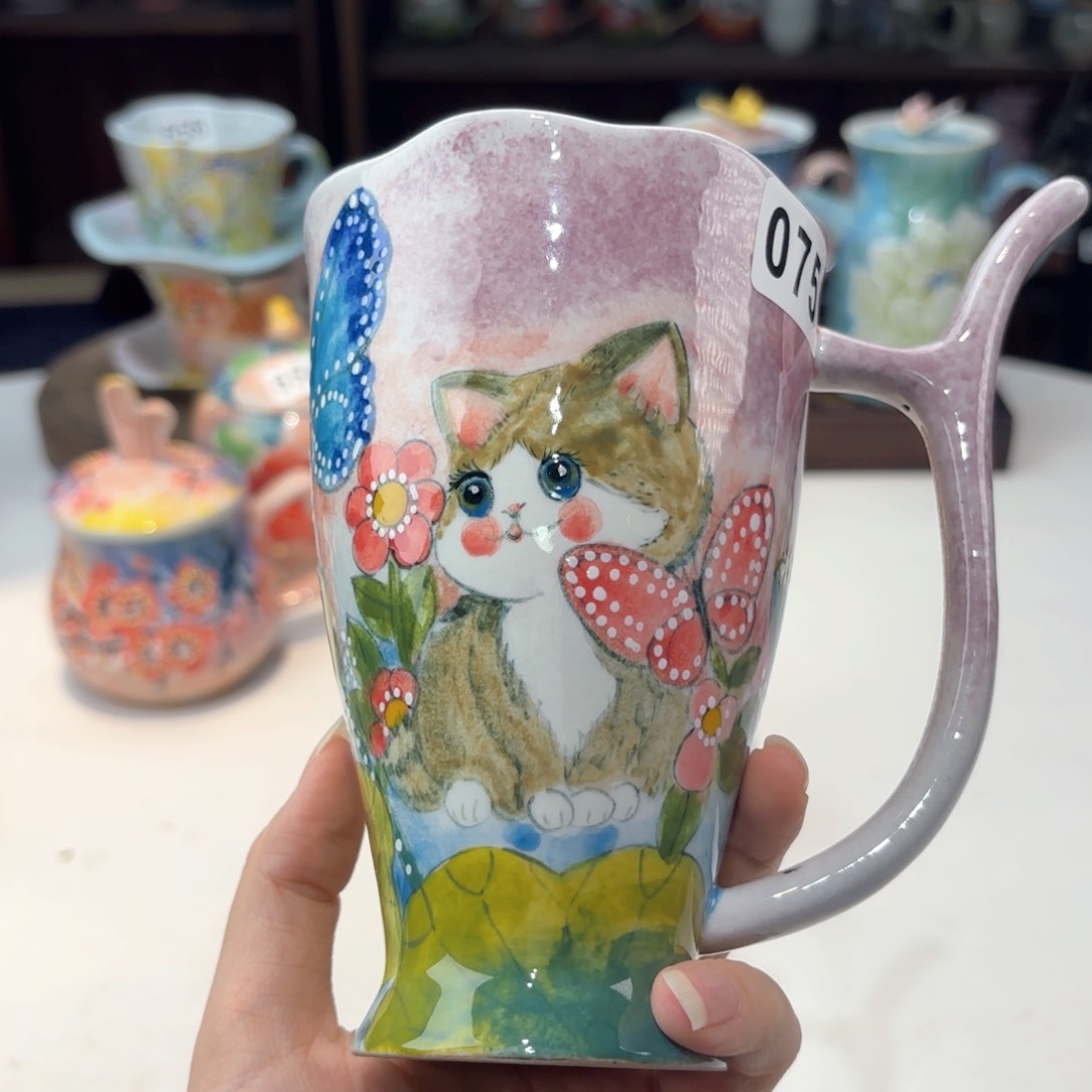 景德镇手绘高温釉下彩陶瓷茶具