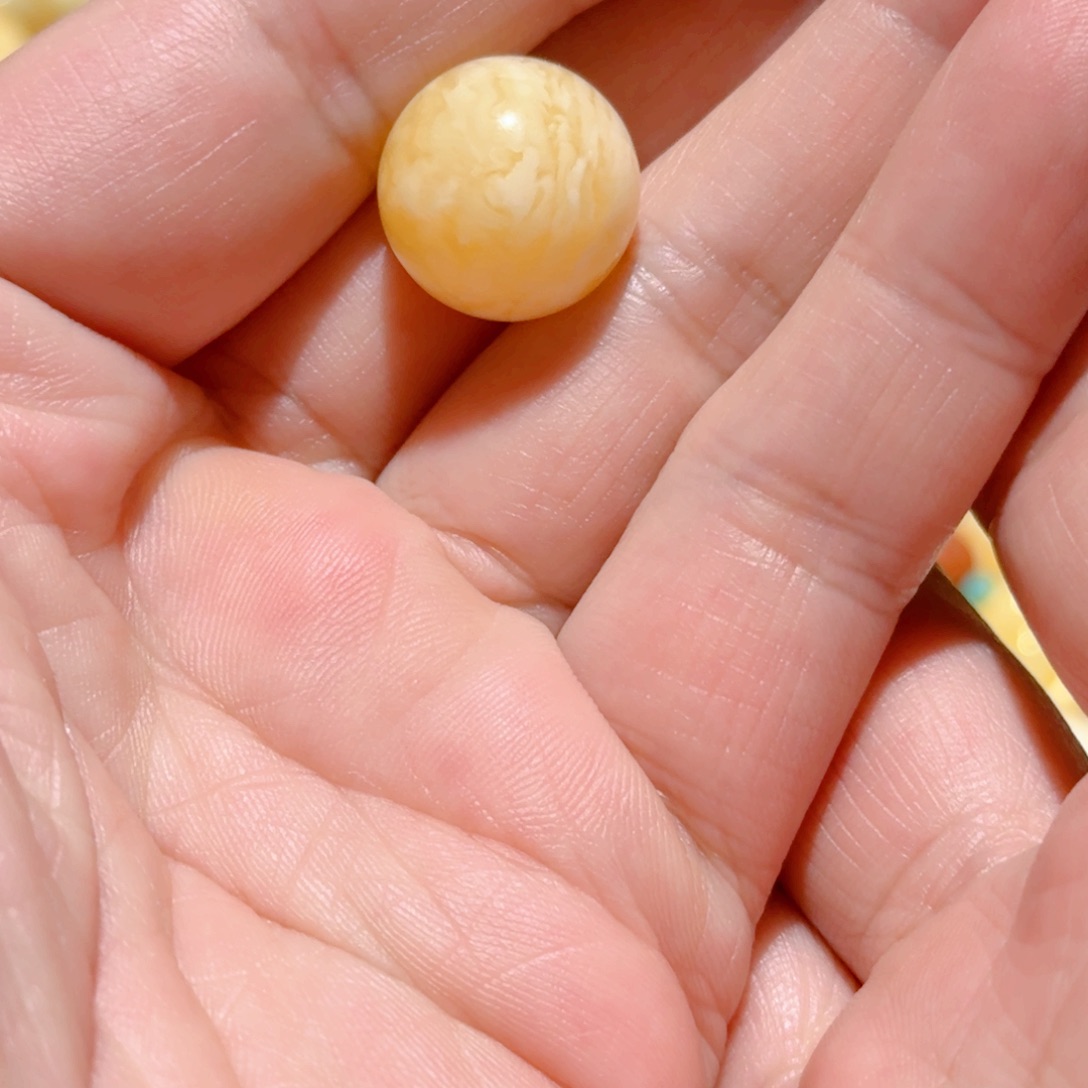 未镶嵌琥珀裸石琥珀蜜蜡圆珠配饰16.7mm