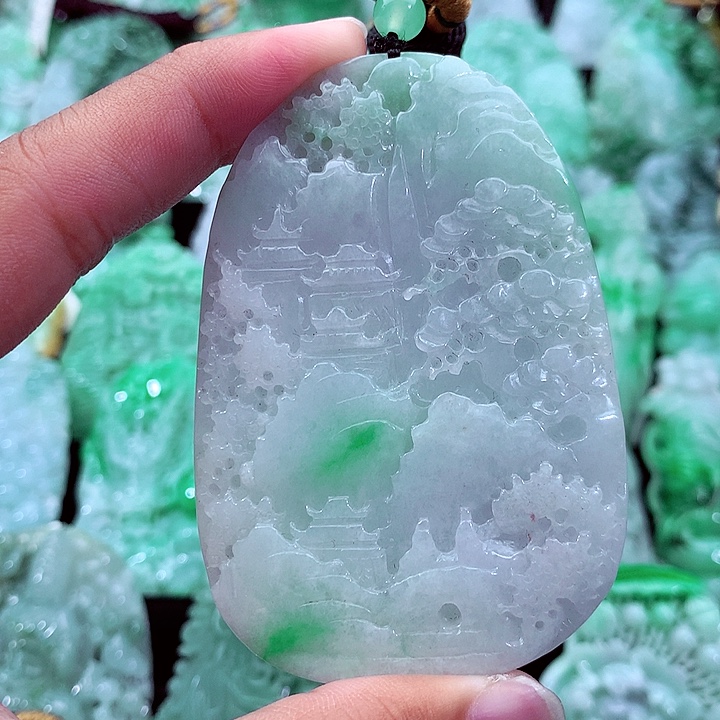 翡翠未镶嵌吊坠(不含链)