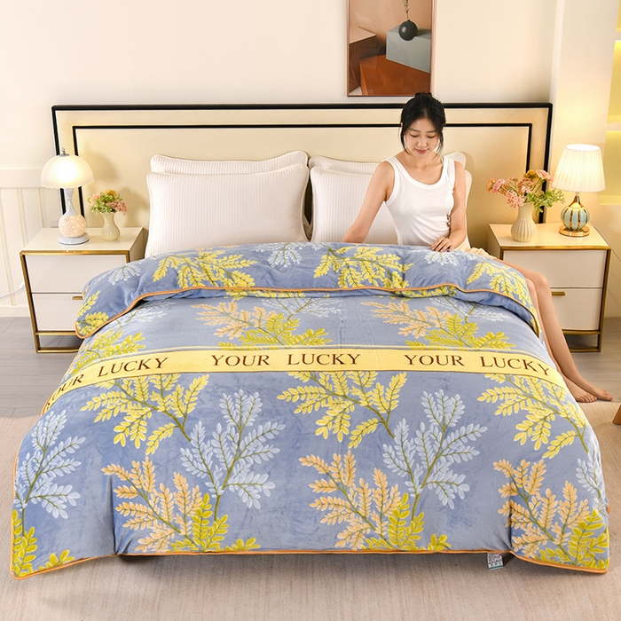 【单件被套】新款牛奶绒加厚亲肤柔软高档双面加绒被罩毛绒被双面绒