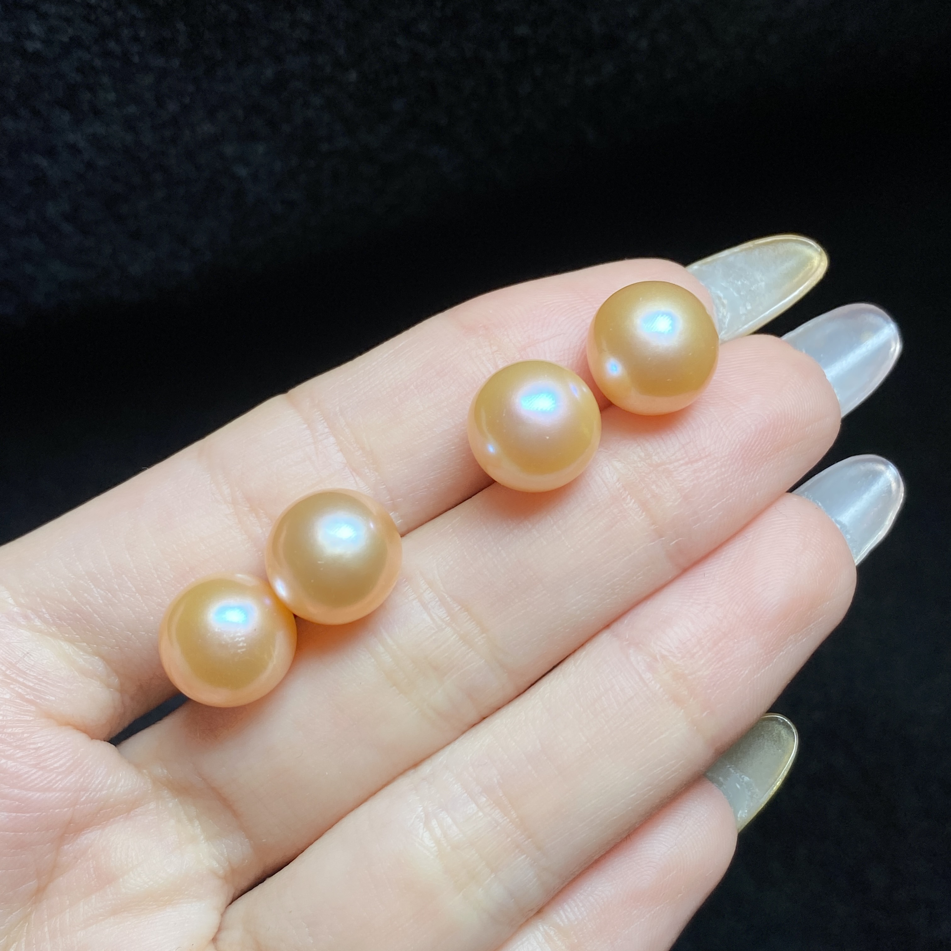 【小北好物】S925银淡水珍珠耳钉约10mm【多样性发一】QH74X499