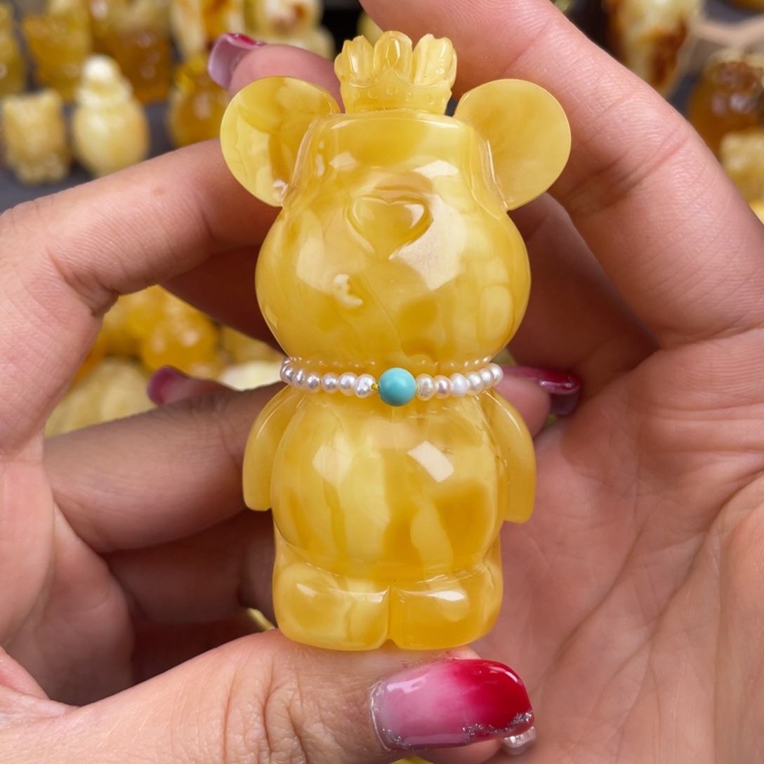 琥珀裸石未镶嵌美*蜜蜡