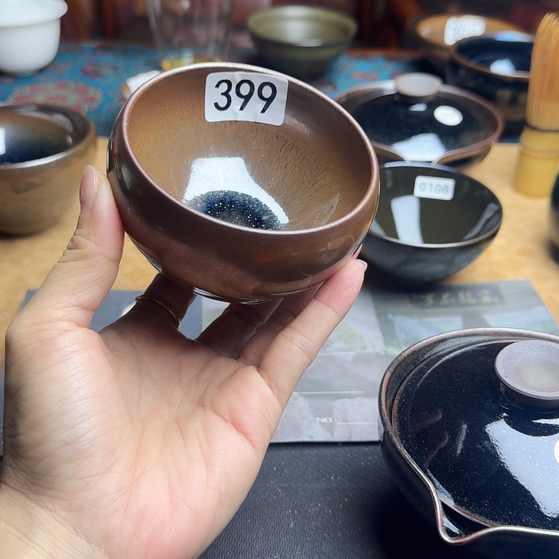 茶盏399柴烧手工主人杯