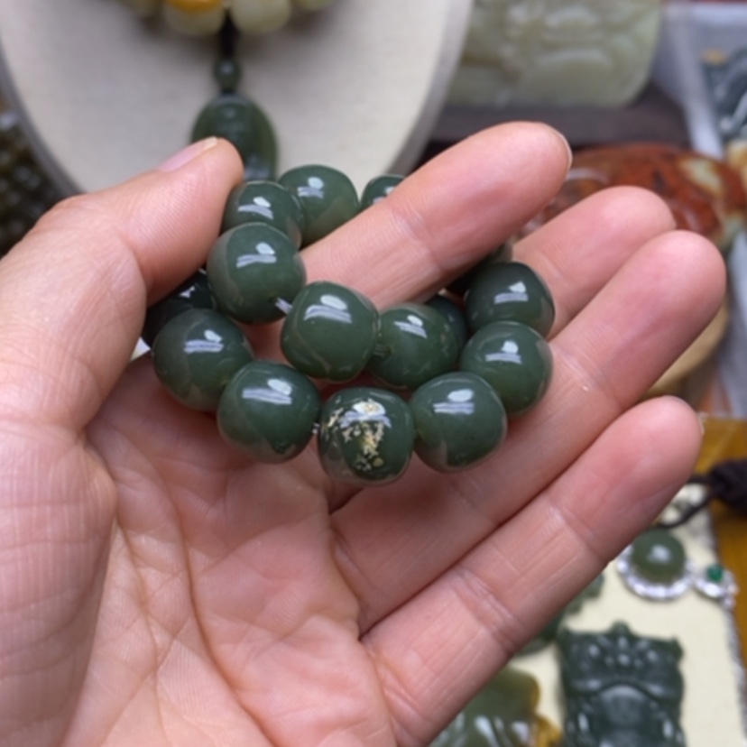【闪购商品】未镶嵌手链和田玉莫*爷