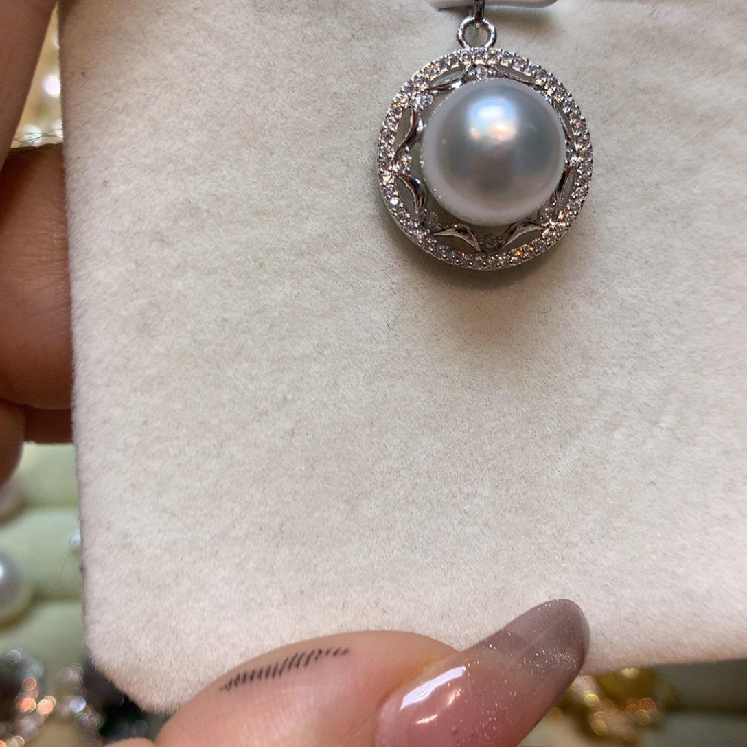 海水珍珠颈饰银S925镶嵌