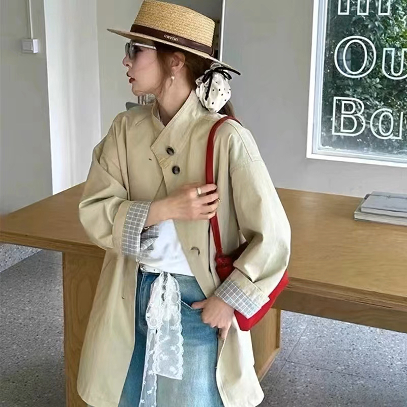 风衣春秋中长款，外套，叫号，备注，