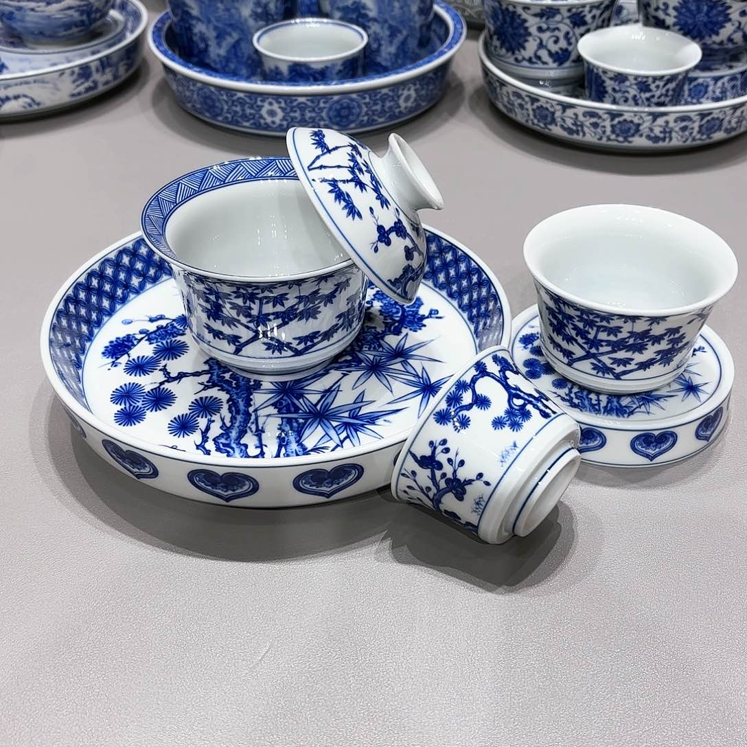 盖碗景德镇高温茶具