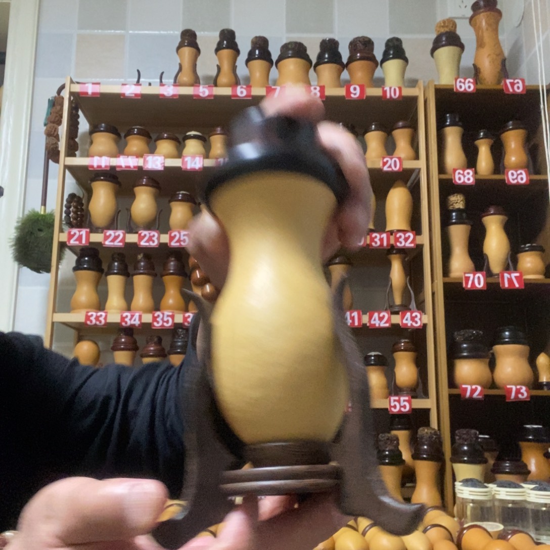 本长蝈蝈油瓶葫芦带架子