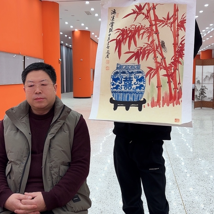 国画画家窦凤展先生去伪存真原作