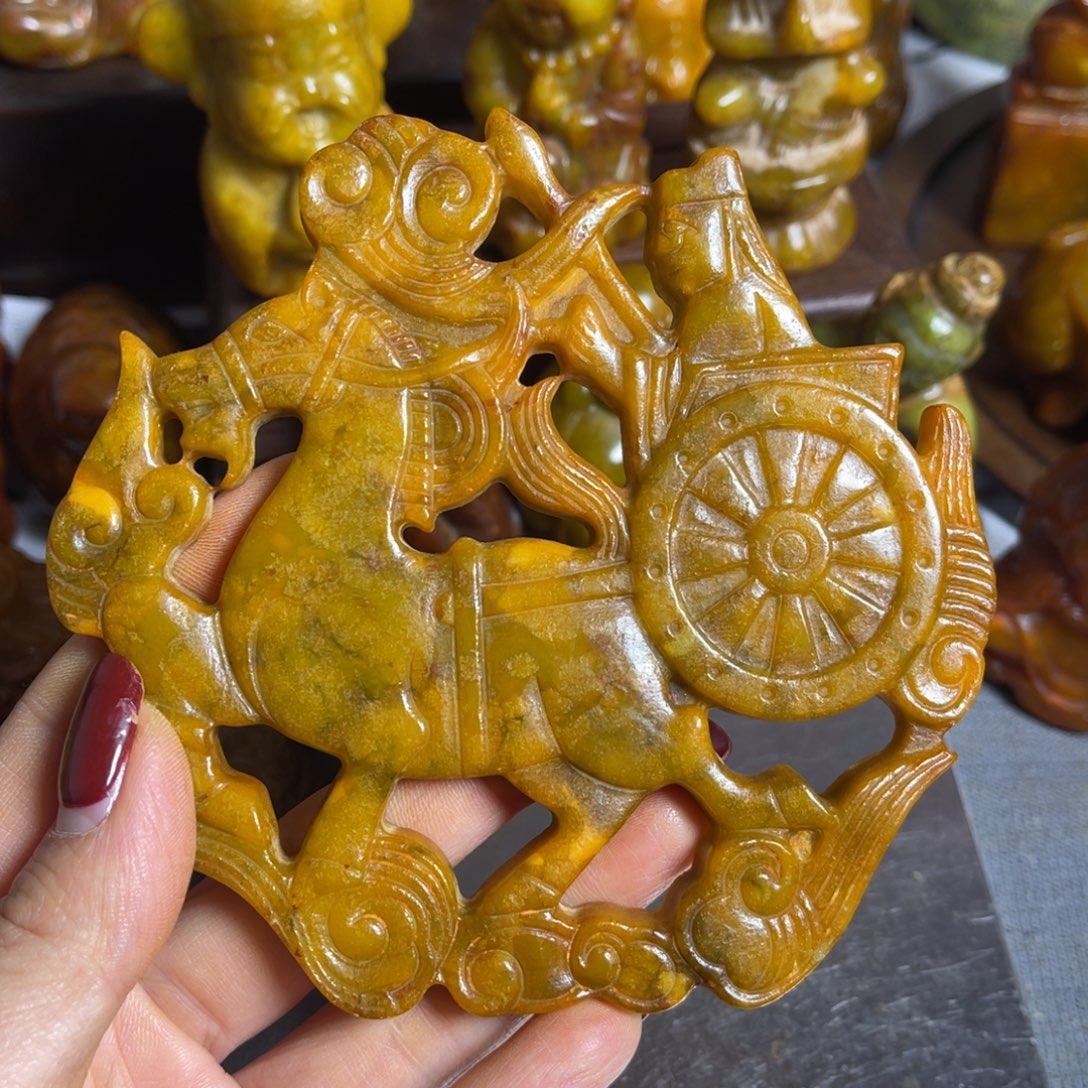 蛇纹石玉合金颈饰