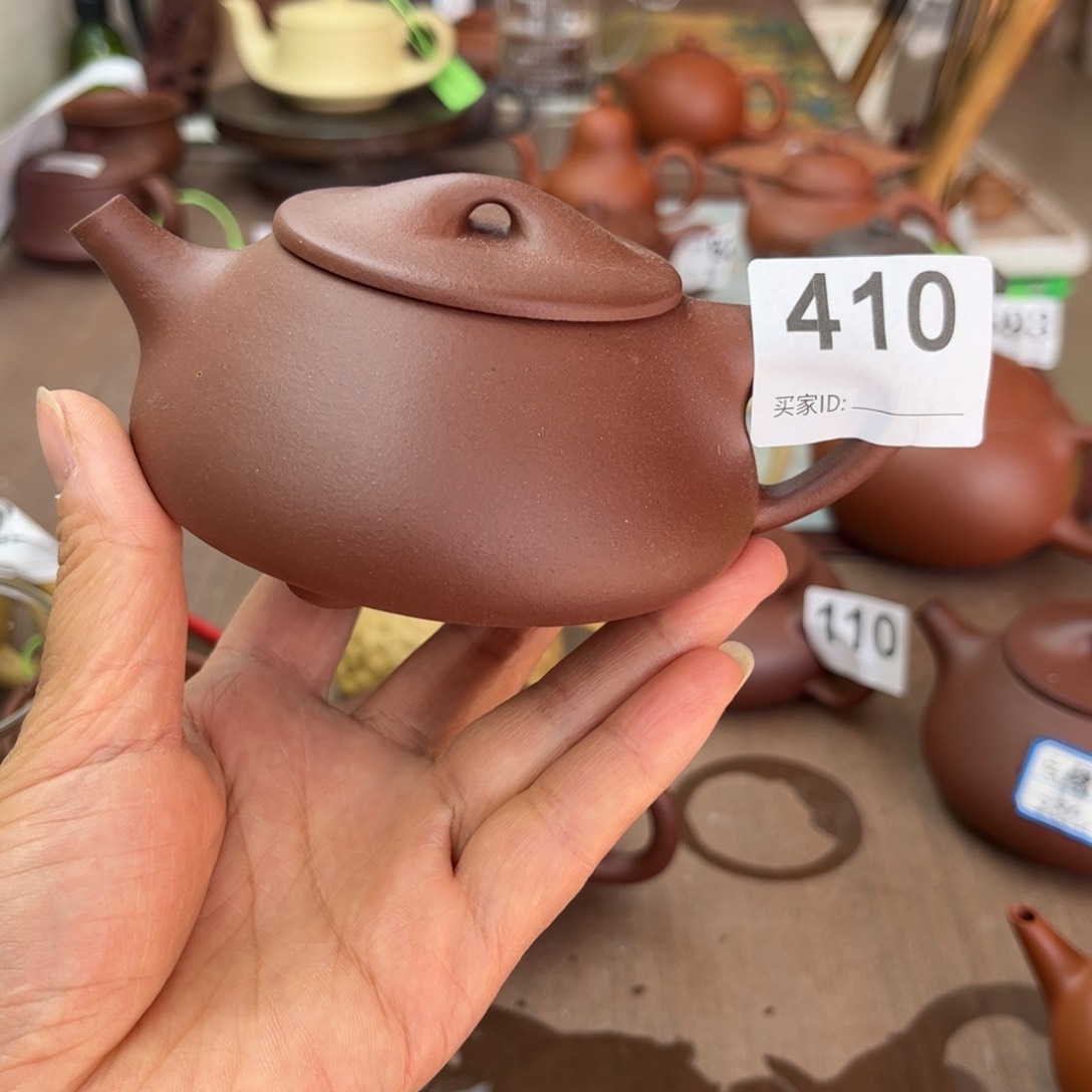 紫砂茶壶紫泥半手瑕疵200cc