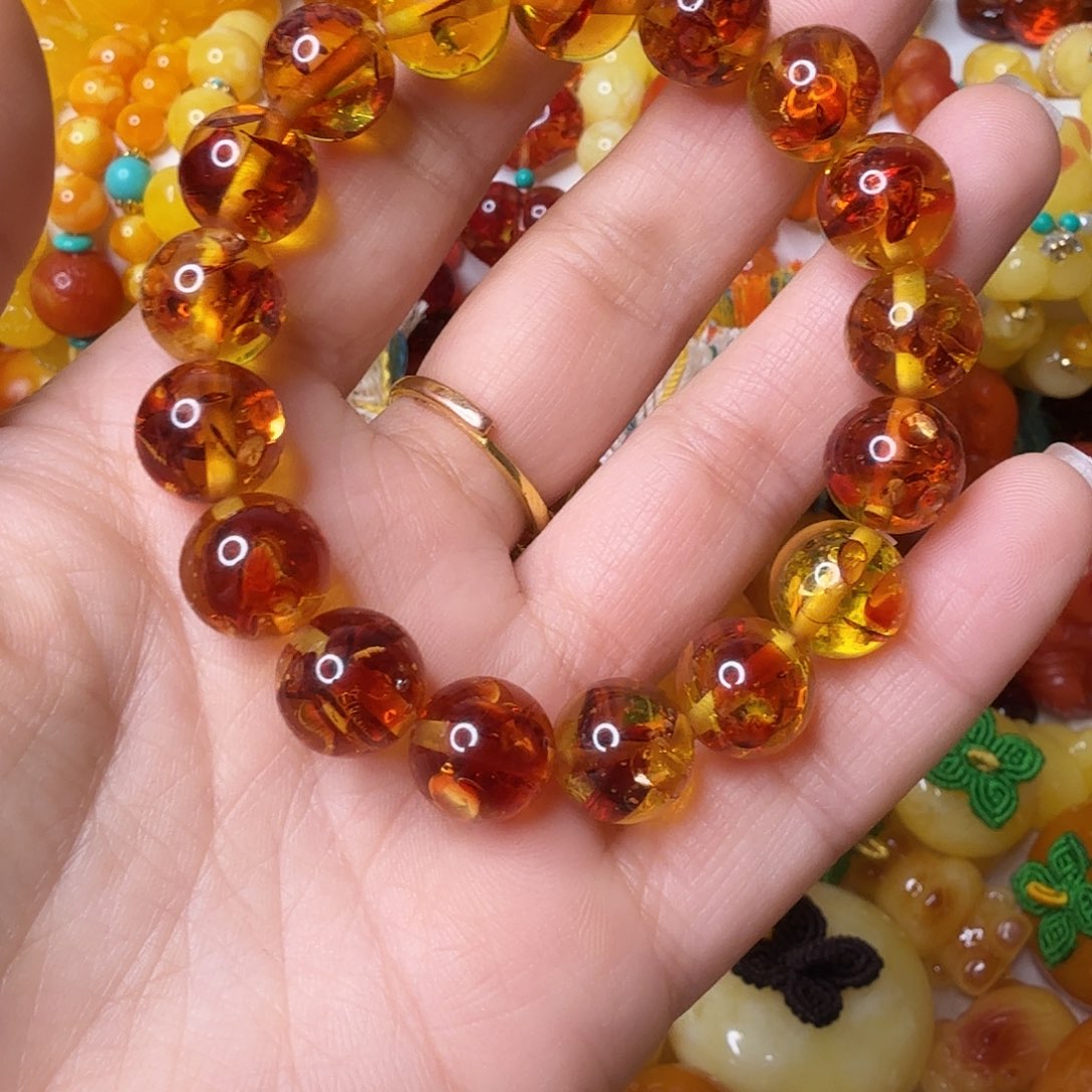 ╭***╮非金属花花单圈手串