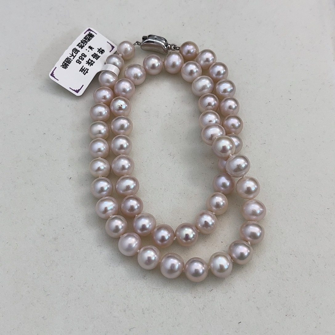 颈饰银S925镶嵌淡水珍珠