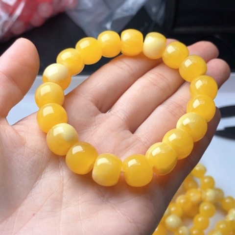 未镶嵌蜜蜡手链手串96