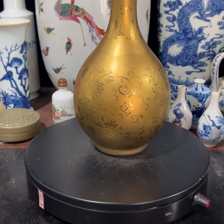 摆件尚***室描金瓶子！！！！