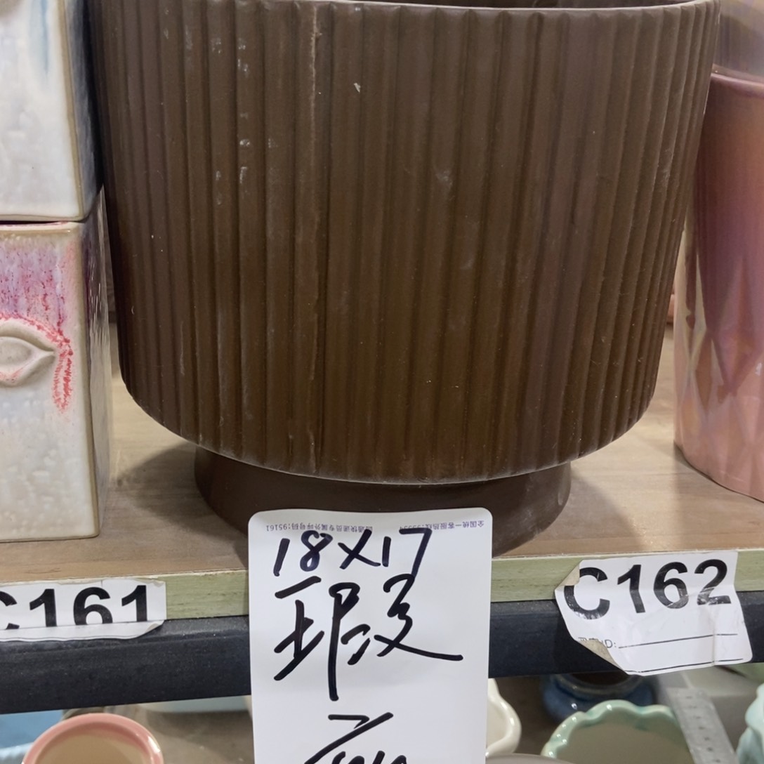 红陶高温陶瓷花盆