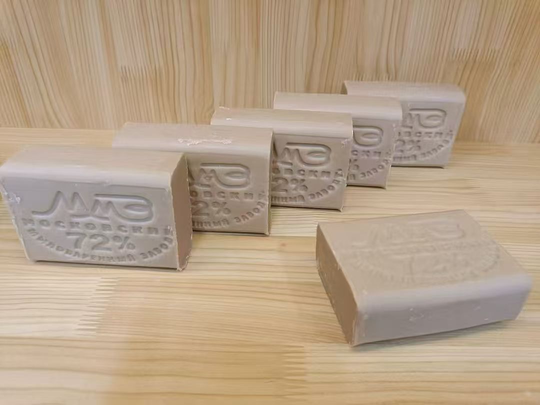 俄罗斯老肥皂 动物油脂 去污力强（家庭必备）200克一块  