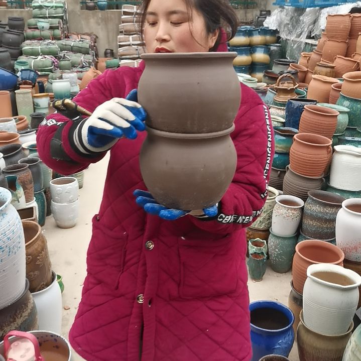红陶口18高16瑕疵