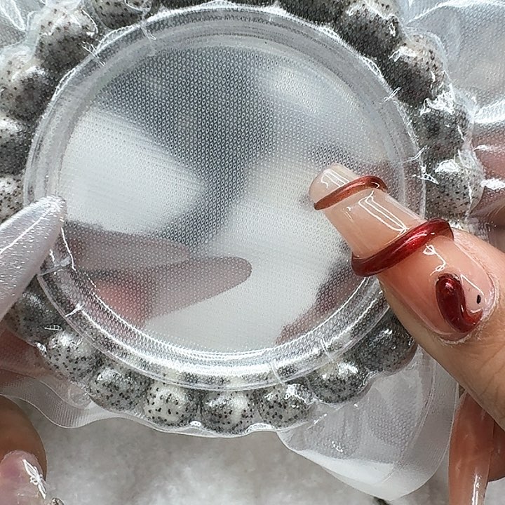 星月菩提手串426高端卡姿兰黑灰星月菩提10桶单圈