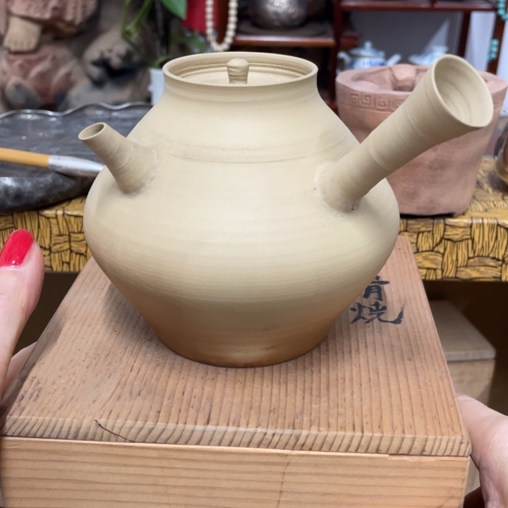 陶中古艺术品摆件