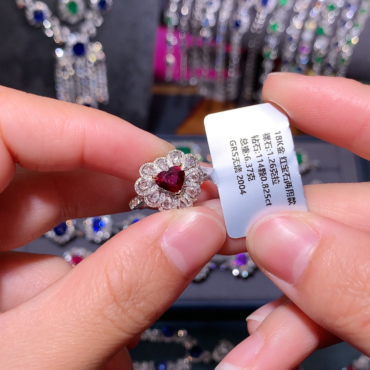 【闪购商品】红宝石戒指18K金镶嵌