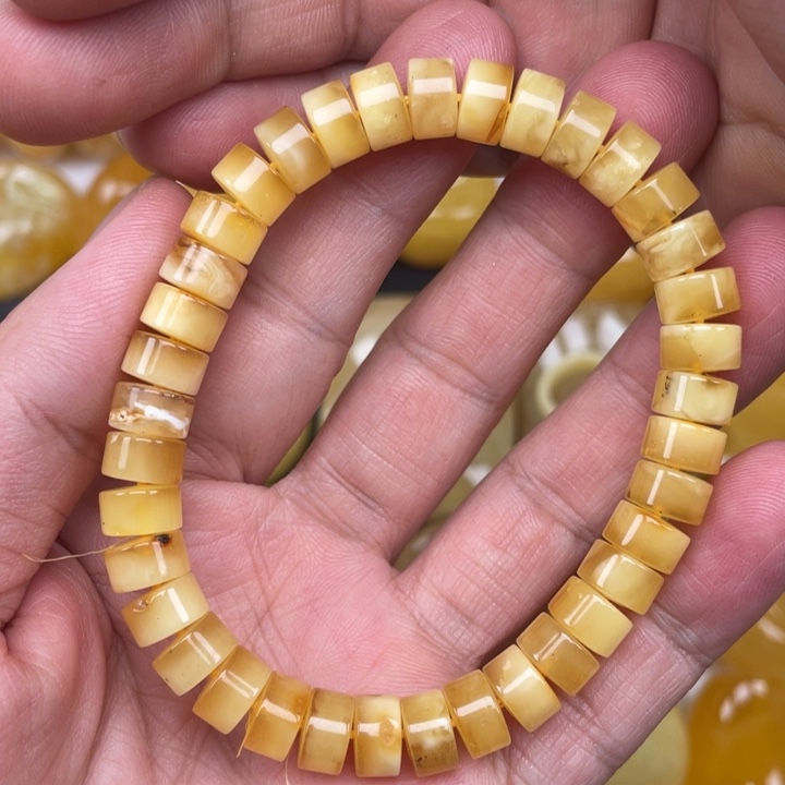 裸石蜜蜡未镶嵌蜜蜡手串