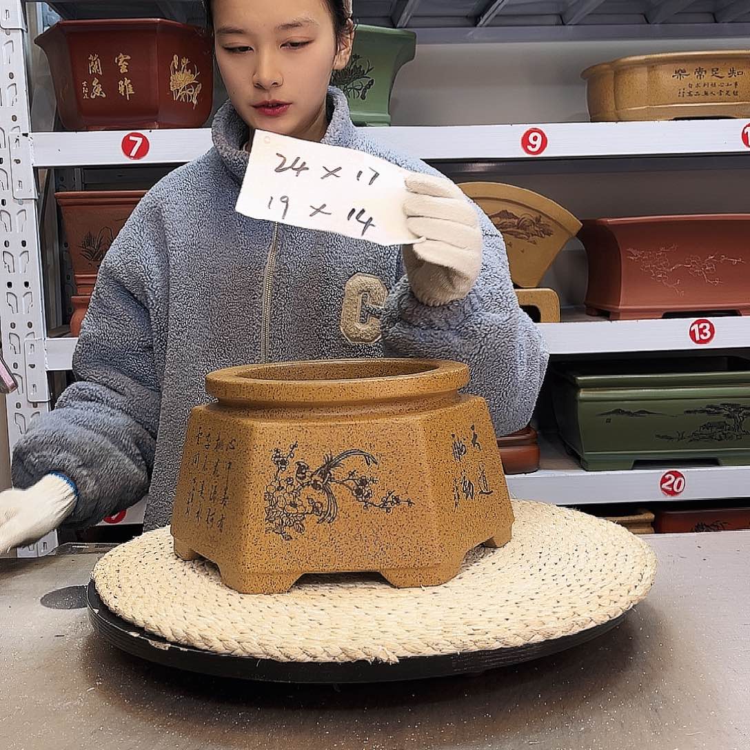 紫砂花盆紫砂花盆