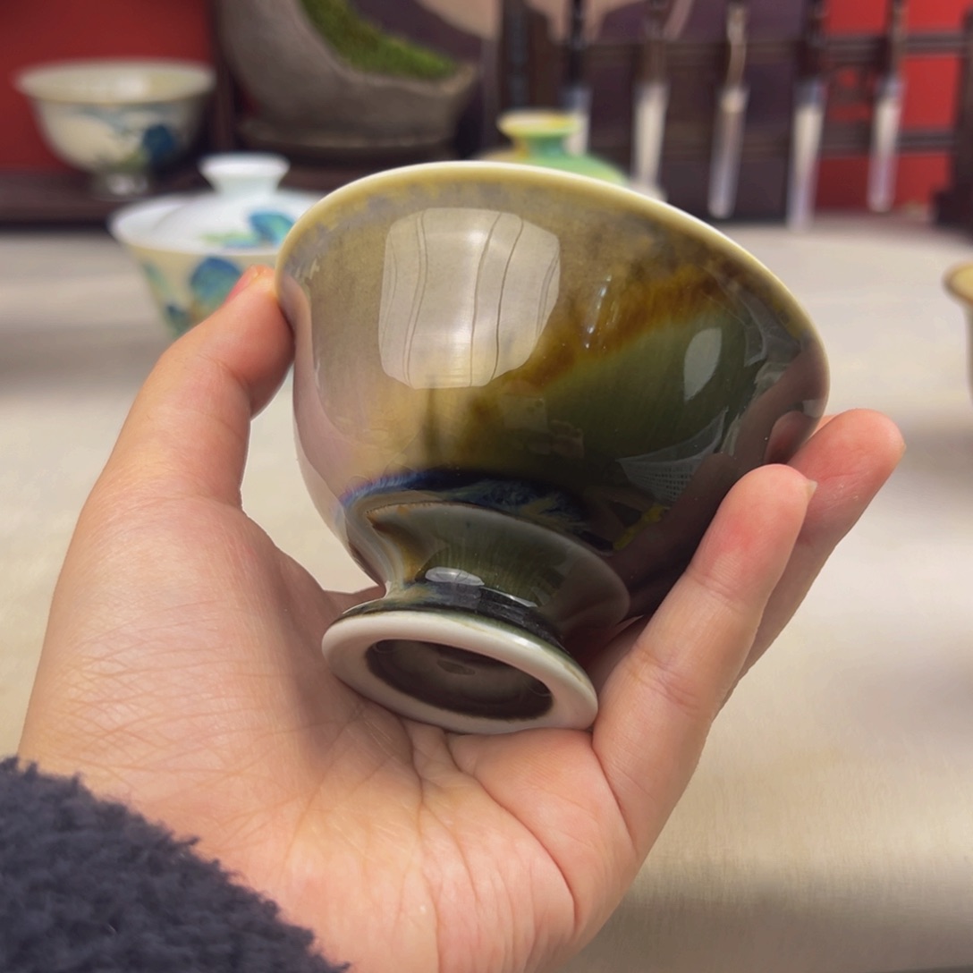 杯子纯手工柴烧主人杯