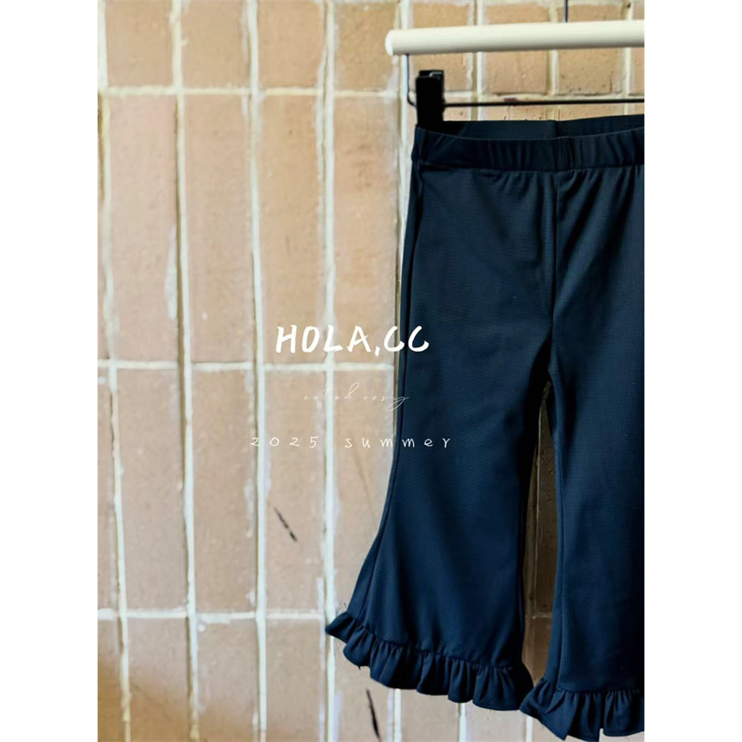 HOLA.CC·25夏~冰感喇叭裤6156（汉服）黑色