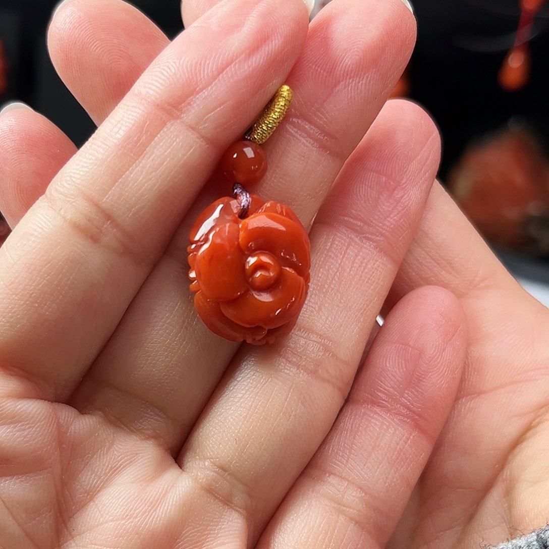 南红玛瑙珠宝奇石未镶嵌吊坠