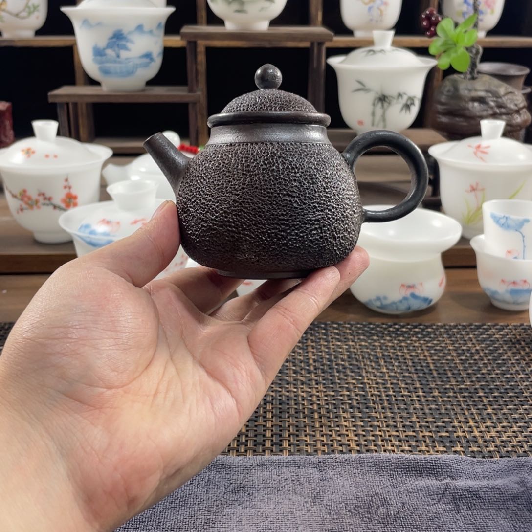 【闪购商品】福利，纯手工柴烧铁胎〈冰烟壶〉160ml