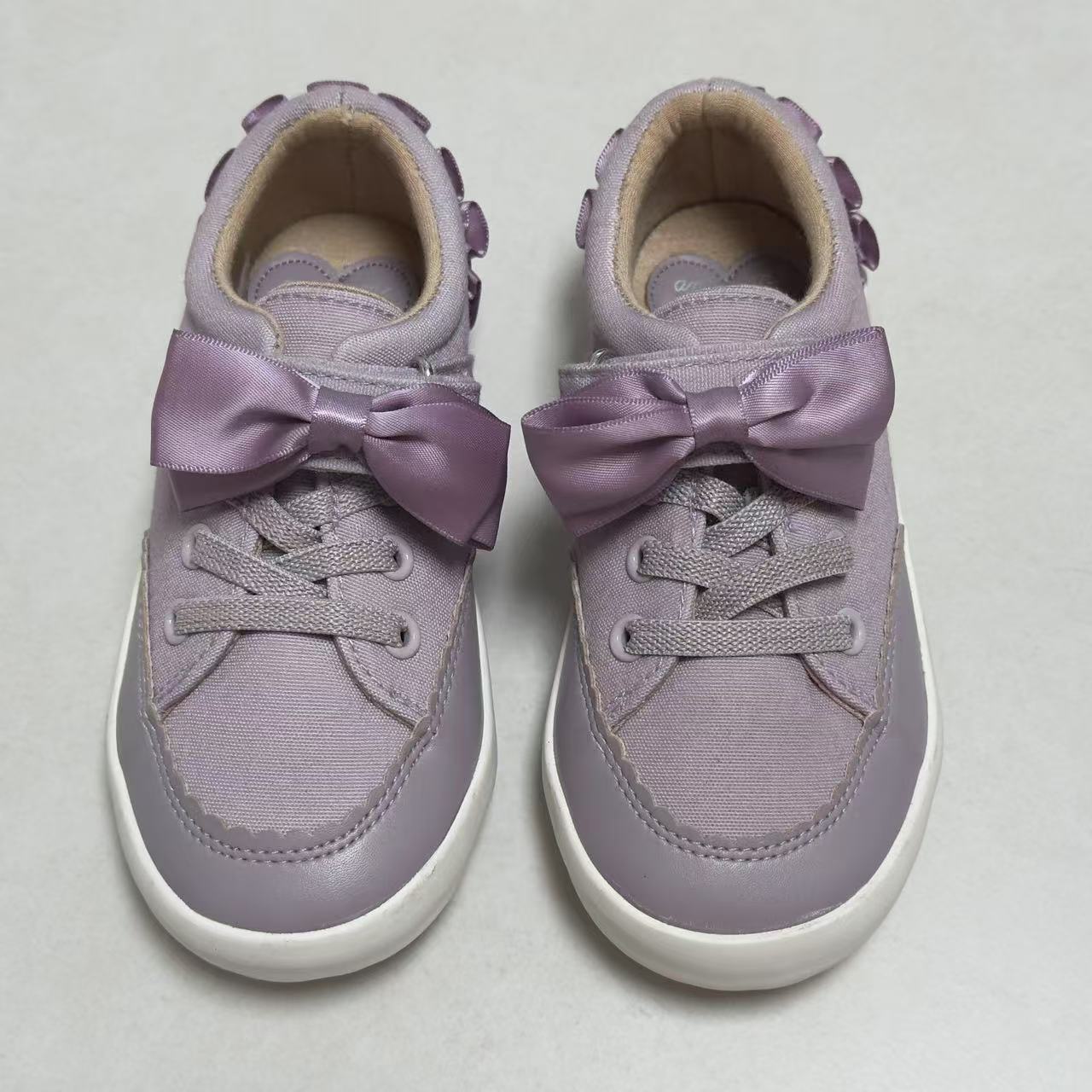 日单魔术贴松紧带一脚蹬女童帆布鞋透气运动休闲鞋日系公主板鞋