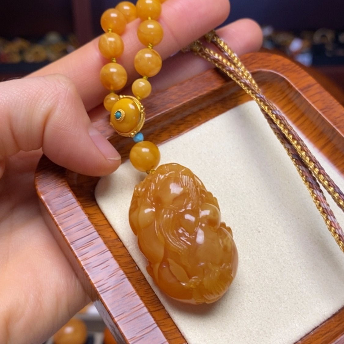【闪购商品】蜜蜡颈饰未镶嵌项链