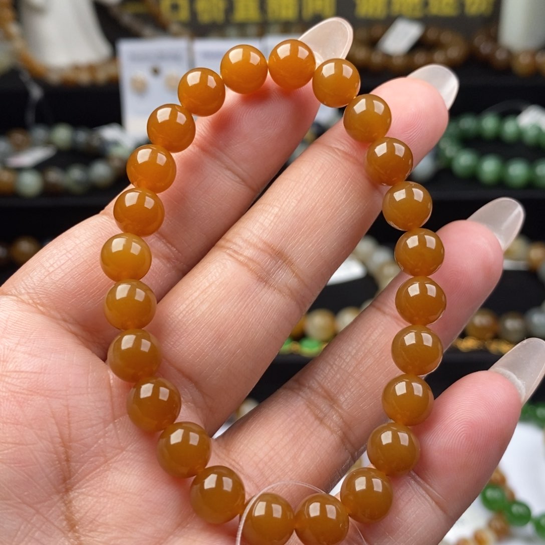 和田玉手串未镶嵌