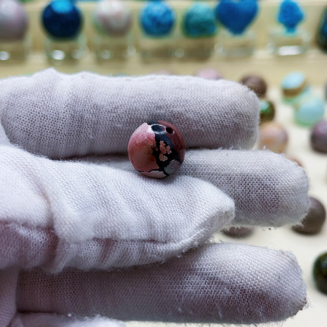 绿松石特色红珠12.3未镶嵌