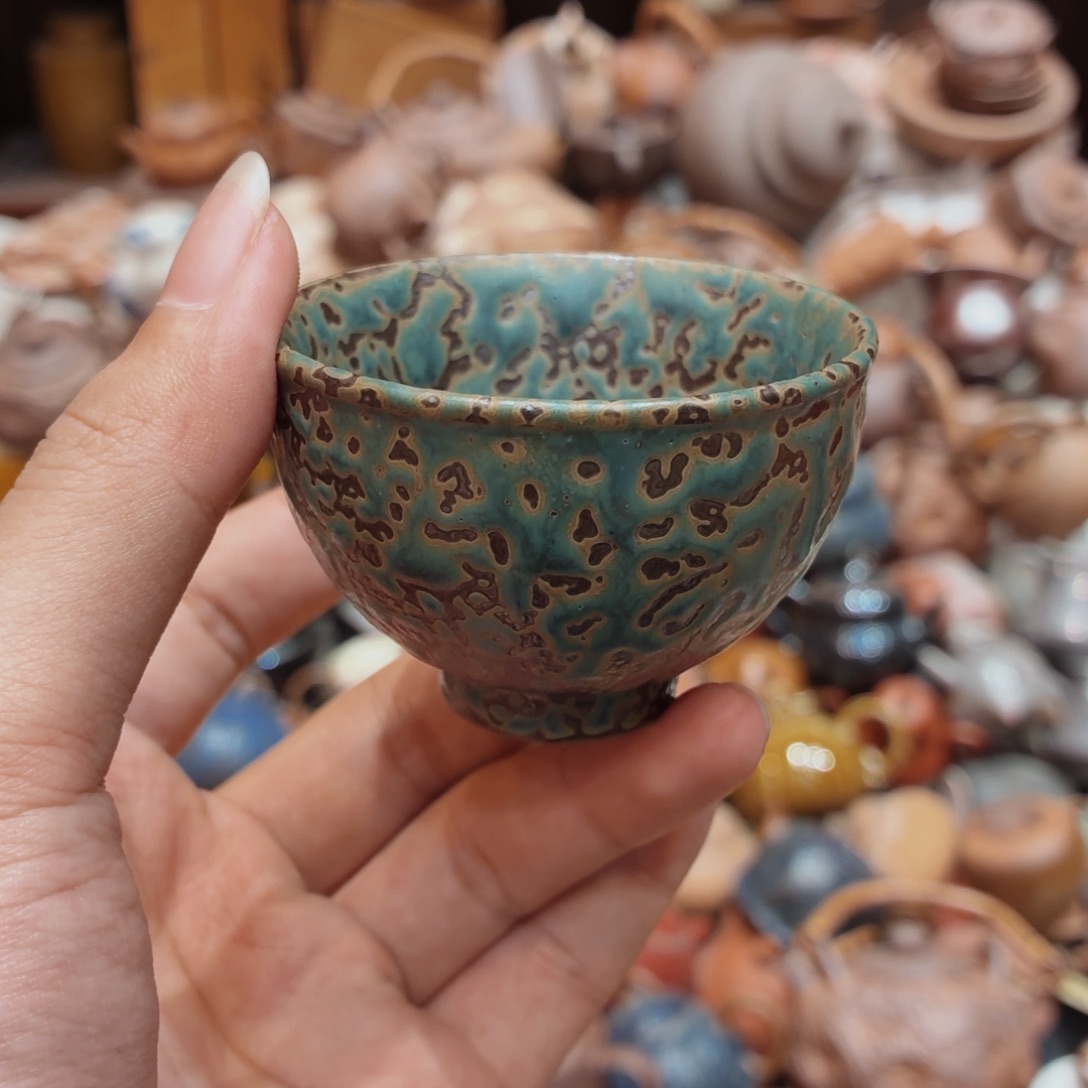 柴烧老岩泥高温茶器皿
