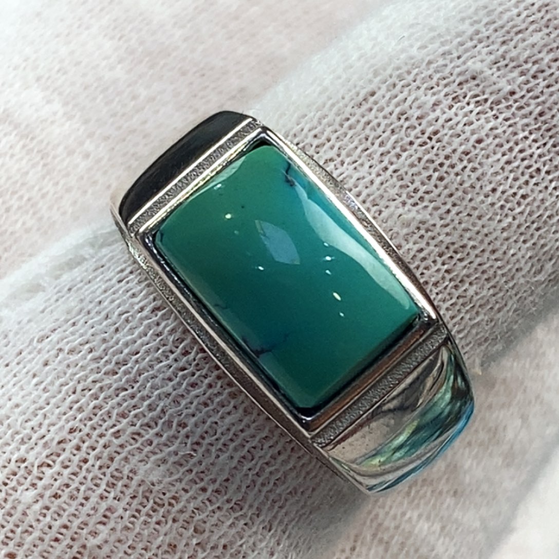 绿松石银S925镶嵌珠宝奇石