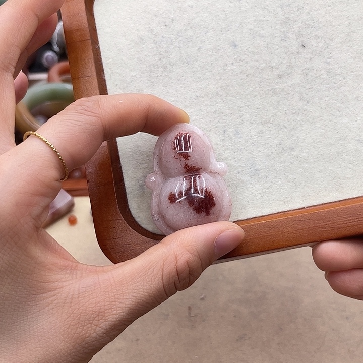 石英质玉圈口齐全未镶嵌