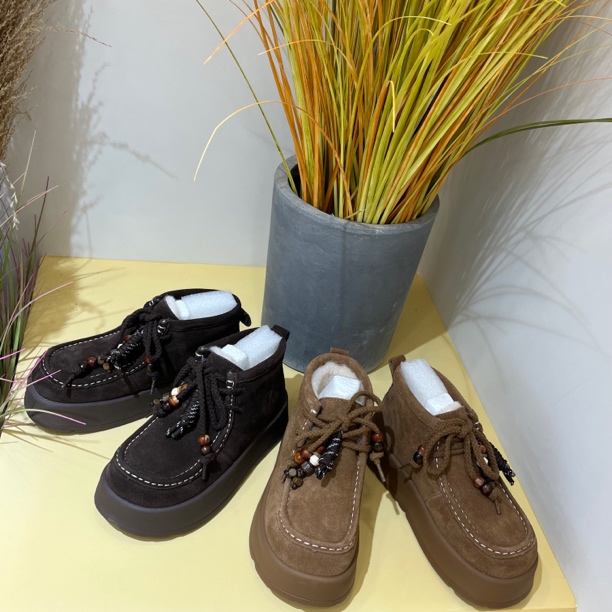 冬季女士厚底加绒短筒时尚雪地靴保暖百搭休闲鞋57092