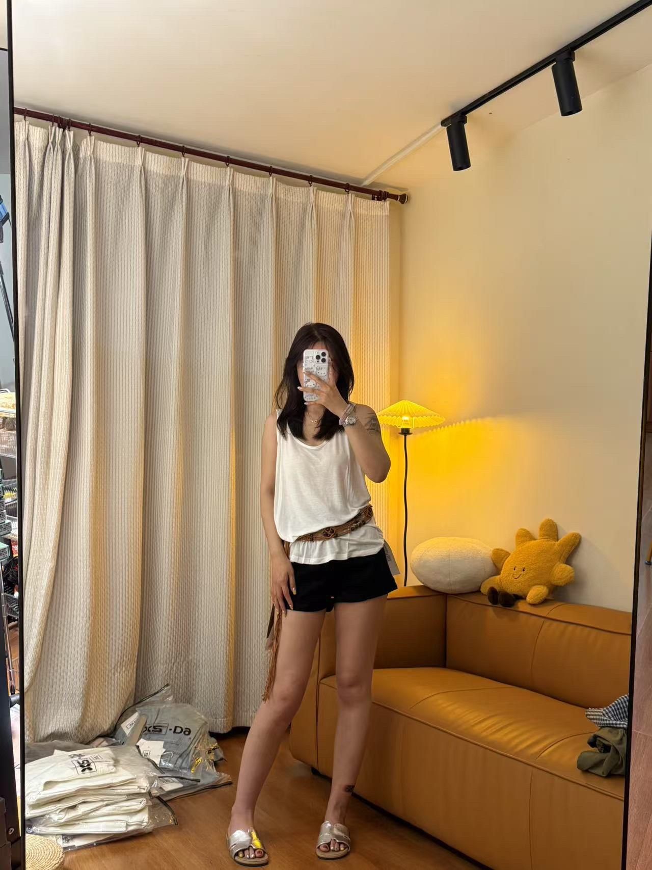 十三行时尚潮流短裤货号19250