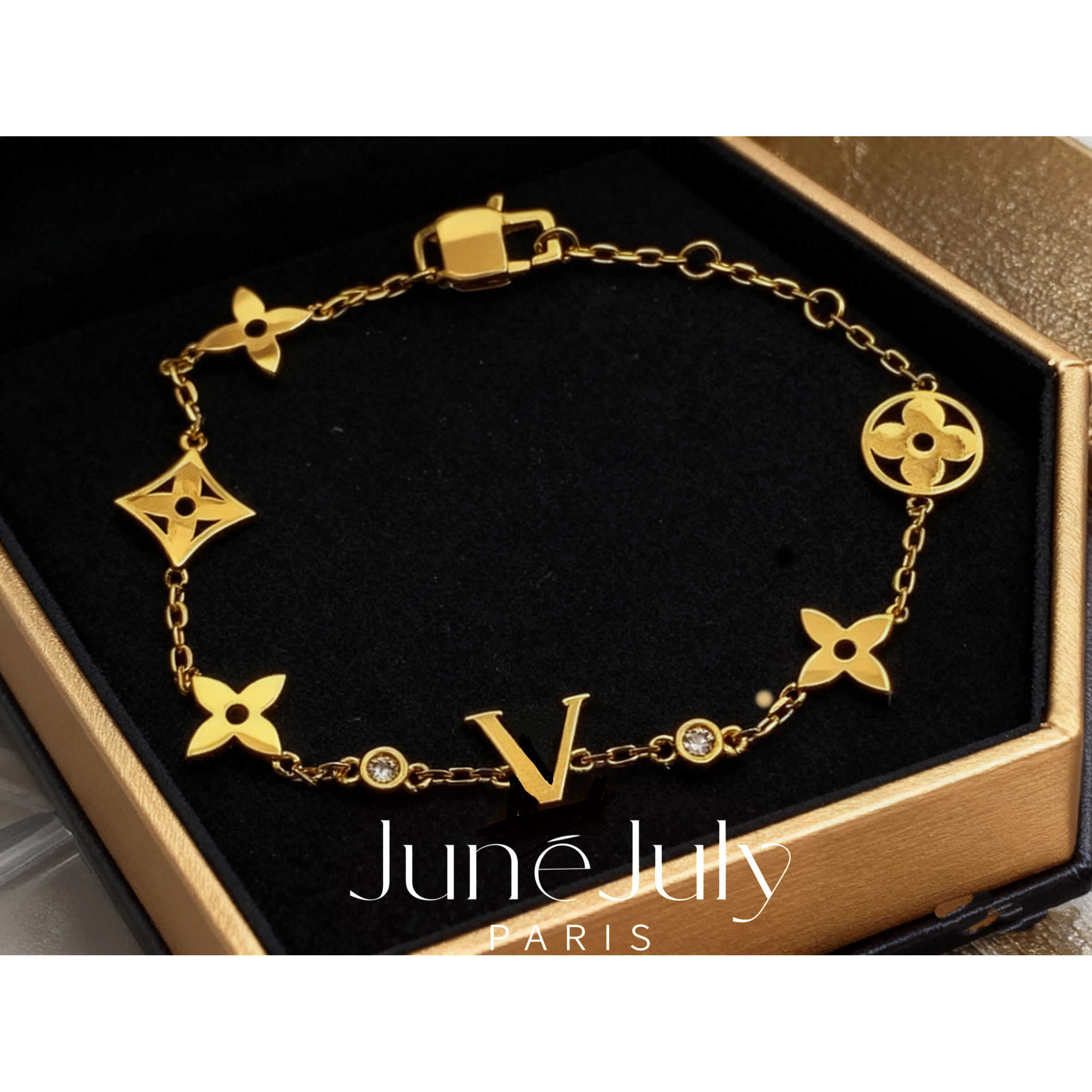 铜合金手链 JuneJuly 轻奢单层手链