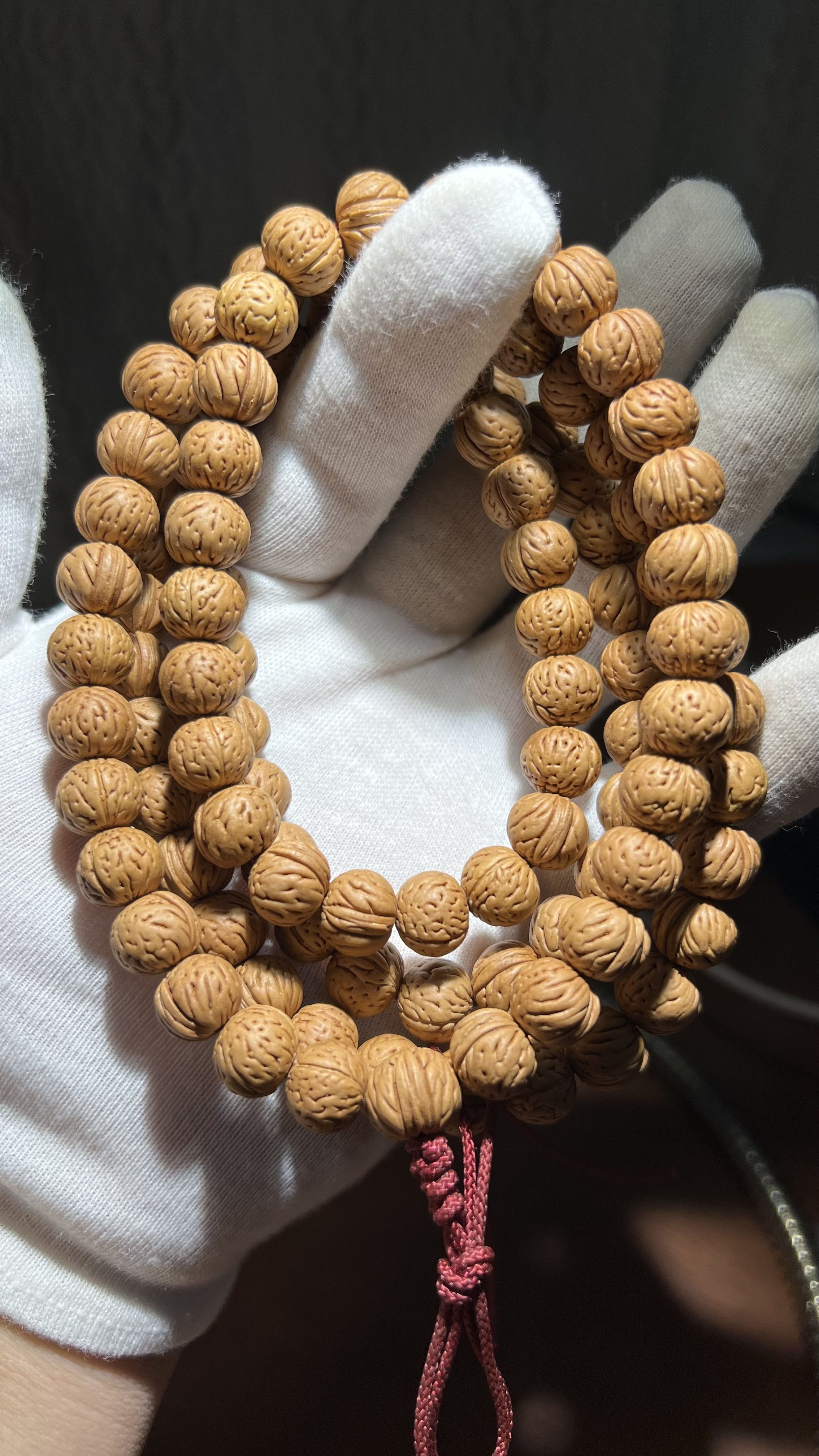 火凤凰108 11mm纹路深桩型正脖挂108颗+6精品桃核