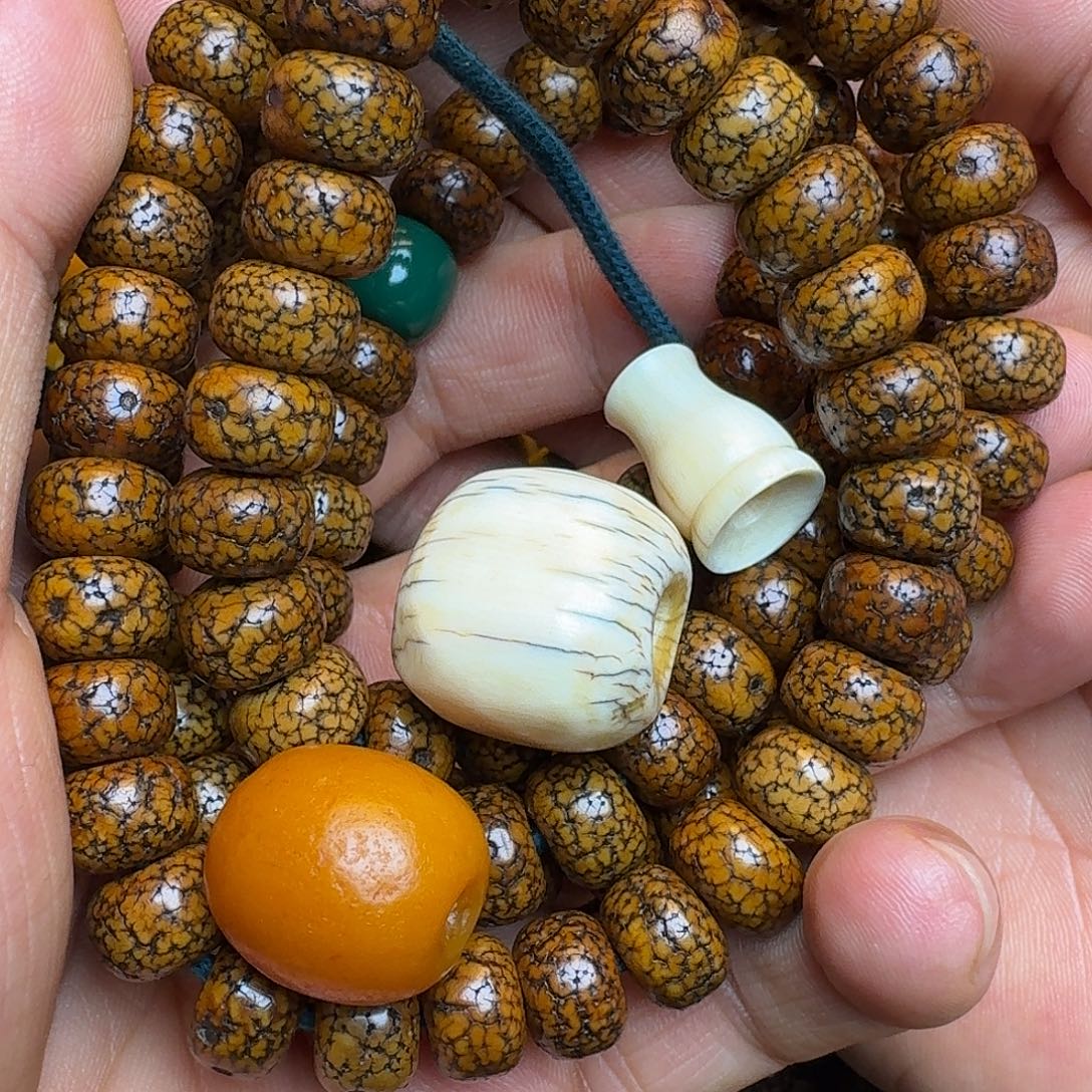 熏***！菩提籽类星月菩提