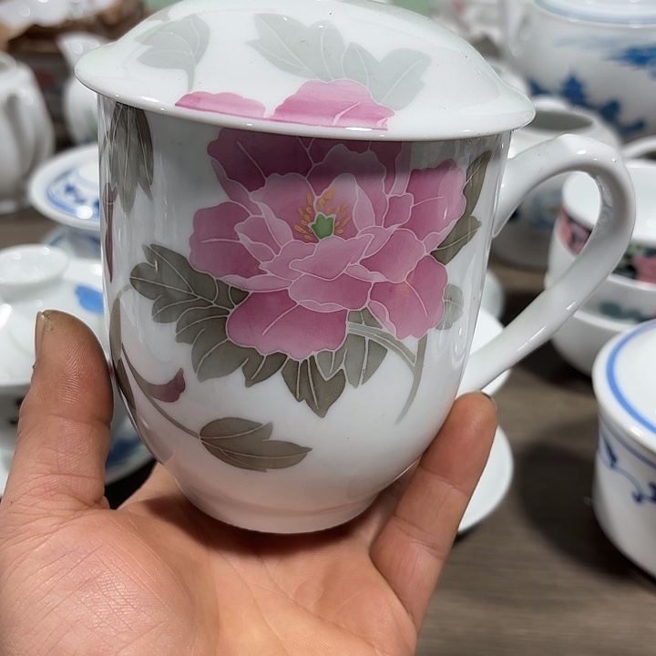 陶550毫升容量，手绘杯子杯子