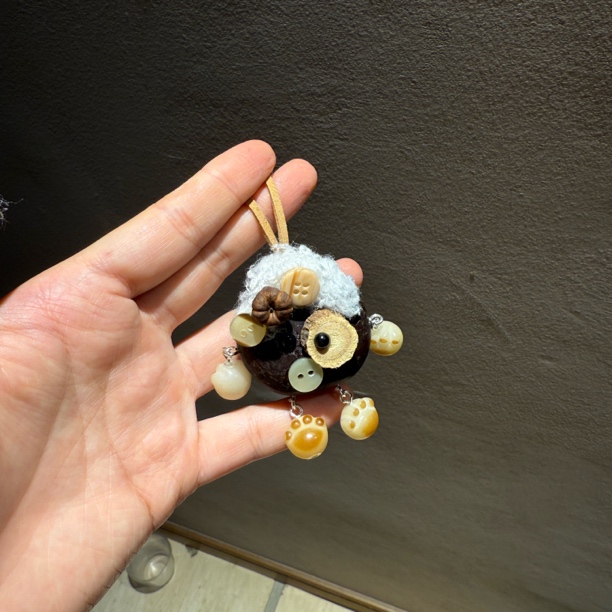 平安豆玩偶见挂件