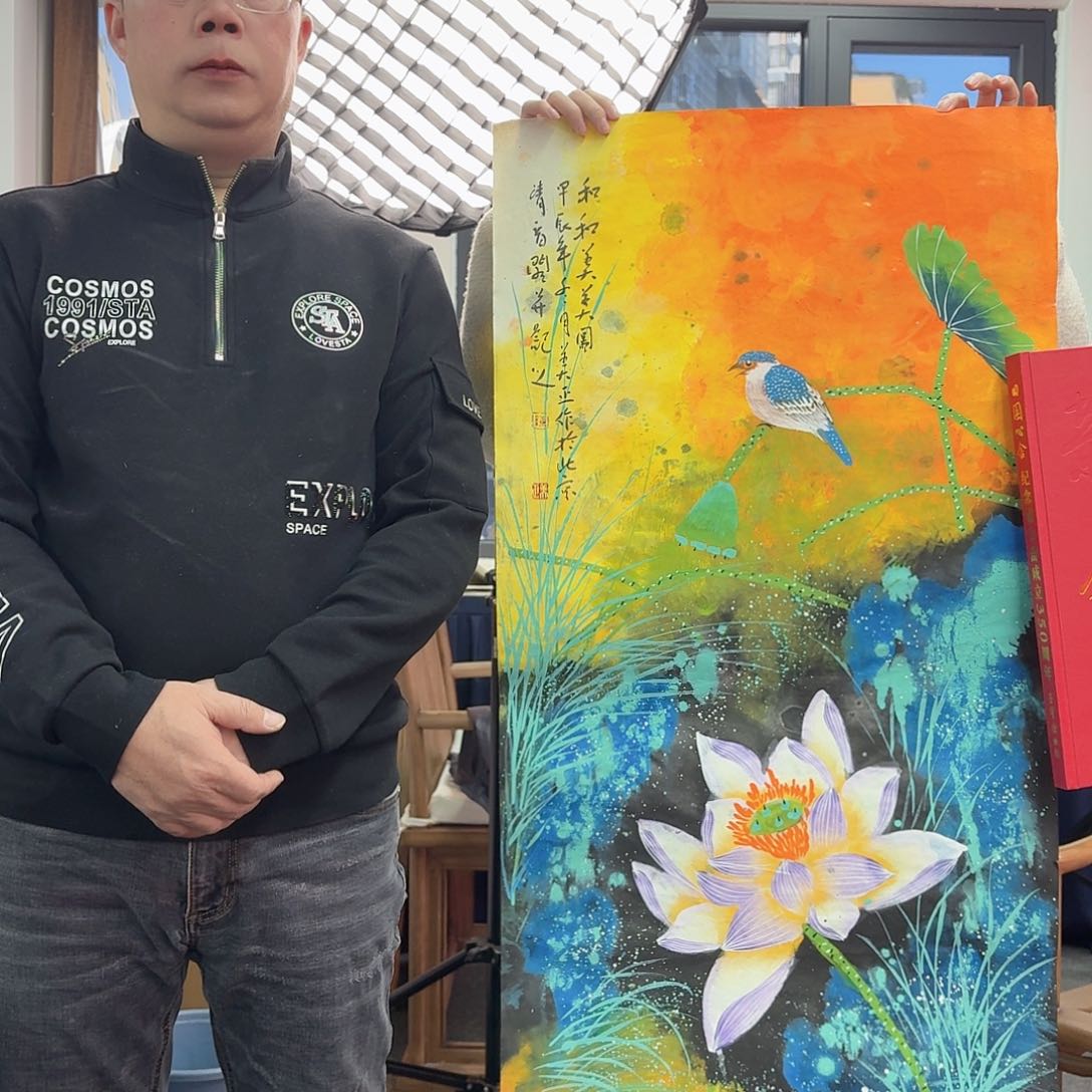 国画多次参加国内外书画