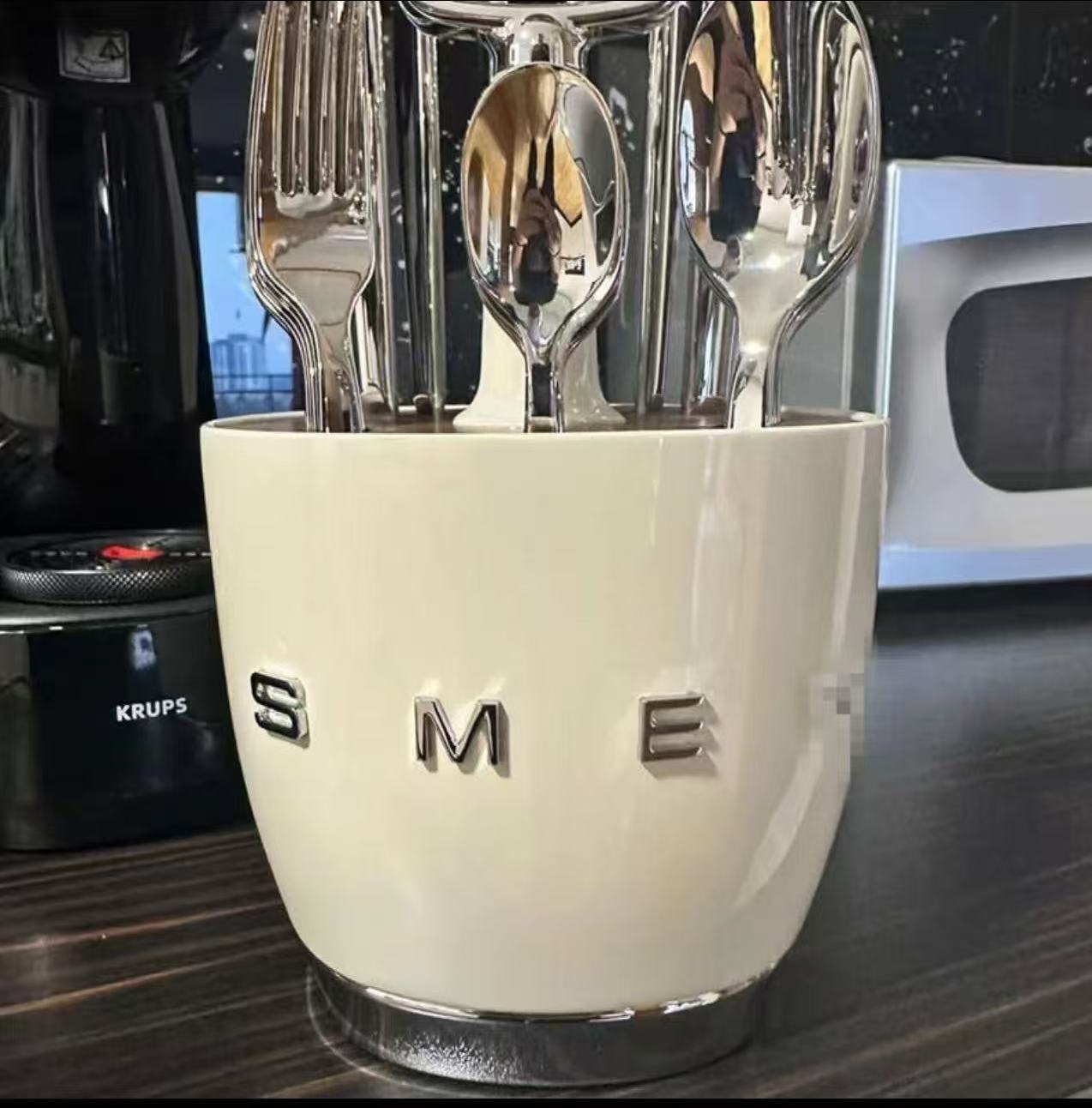 sm网红奶油风厨房不锈钢餐具套装