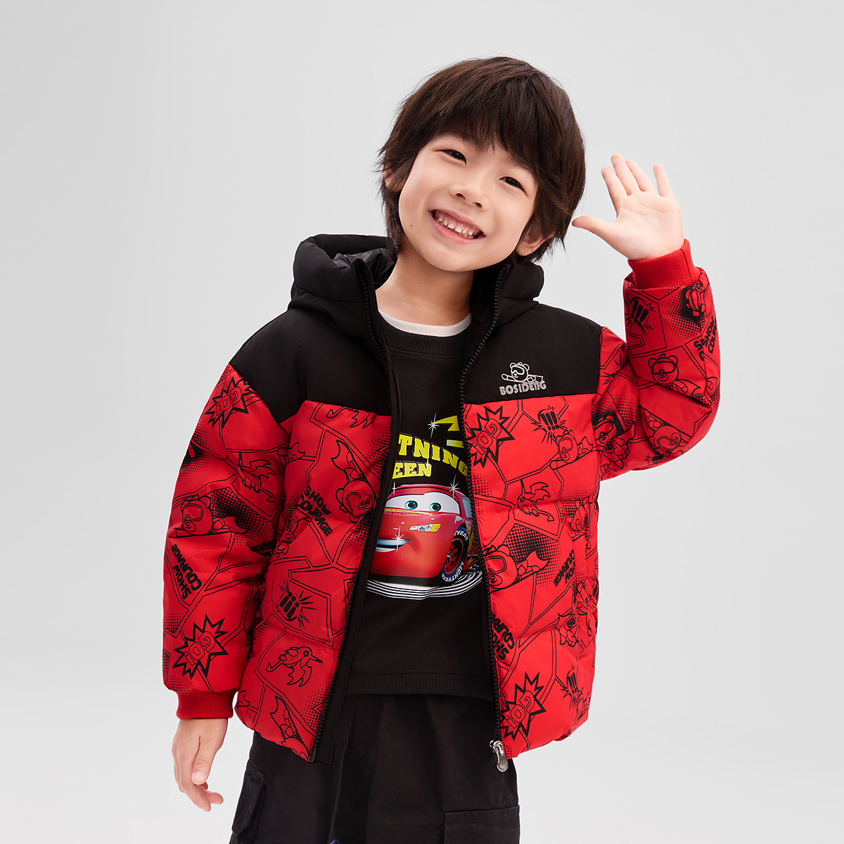 【25新款】波司登儿童男女童时尚潮流时尚童趣羽绒服T250246301KI