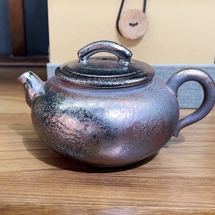杯唐*林紫泥柴烧茶壶茶壶茶壶