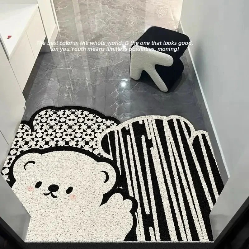 卡通丝圈入户门地垫家用地毯大门口防滑垫子玄关进门前垫耐脏脚垫